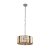 Searchlight Chapeau 3 Light Chrome Pendant W Amber,Smoke And Clear Glass Crystals