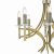 Lyon 8 Light Armed Fitting Antique Brass Crystal