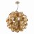 Ayna 6 Light Single Pendant Real Ash Veneer Satin Nickel