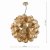 Ayna 6 Light Single Pendant Real Ash Veneer Satin Nickel