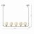 Cradle 5 Light Bar Pendant Polished Chrome Opal Glass