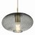 Edmond 1 Light Pendant Smoked Glass Antique Brass Detail