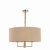 Jamelia 3 Light Shadelier Antique Brass Taupe Shade