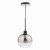 Lycia 1 Light Single Pendant Matt Black Ombre Smoked Glass