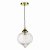 Mya 1 Light Single Pendant Antique Brass Glass