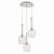 Eifel 3lt Cluster Pendant Clear & Polished Chrome