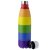 Puckator Reusable Stainless Steel Hot & Cold Thermal Insulated Drinks Bottle 500ml - Somewhere Rainbow