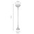 Oaks Lighting Tiffany Style Jewel Floor Lamp