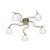 Oaks Lighting Portland 5 Arm Semi-Flush Ceiling Light Antique Brass