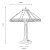 Oaks Lighting Tiffany Style Ophelia Table Lamp