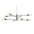 Oaks Lighting Graz 8 Light Pendant Black