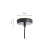 Oaks Lighting Kersen Single Pendant Black