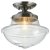 Oaks Lighting Lars Flush Ceiling Light Antique Chrome