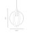 Oaks Lighting Orb Single Pendant Black