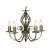 Oaks Lighting Tuscany 5 Light Chandelier Antique Brass