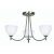 Oaks Lighting Hamburg 3 Light Chandelier Antique Chrome