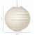 Oaks Lighting 20 Non-Electric Paper Lantern White