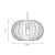 Oaks Lighting Salta Pendant White