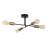 Oaks Lighting Chanin 4 Bulb Semi-Flush Ceiling Light Black