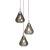 Oaks Lighting Turua 3 Light Pendant Chrome