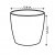 Elho Brussels Round Mini 12.5cm White Plant Pot