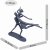 DANCING COUPLE IN LIFT Elur Iron Figurine 17cm Grey Shimmer