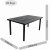 LIBECCIO Dining Table with 8 NET Chair Set Anthracite