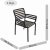 LIBECCIO Dining Table with 8 DOGA Chair Set Anthracite