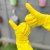 Elbow Grease Anti-Bacteria Rubber Gloves - Large