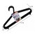 Jiating 10 Piece Plastic Cloth Hanger - Black