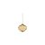 Premier Decorations 80-110mm Shiny Champagne Gold with Detail Glass Bauble - Assorted