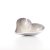 Tilner Art Azeti Brushed Silver Heart Dish Small - 11cm