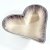 Tilner Art Azeti Brushed Silver Heart Dish Small - 11cm