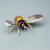 Tilnar Art Silver Wing Bee Medium - 15.5 cm