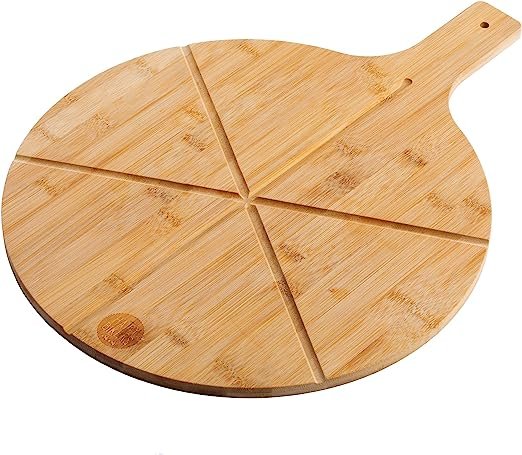 Hairy Bikers Bamboo Pizza Paddle Board & Motorcycle Cutter - Other  Kitchenware from Hairy Bikers Kitchenware UK