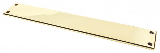 Aged Brass 425mm Art Deco Fingerplate