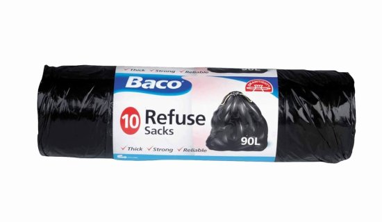 Baco 90L Refuse Sacks x10