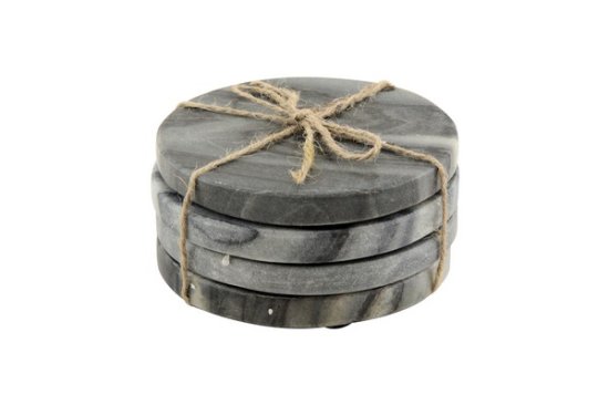 Apollo Black Marble Coaster - Set of 4