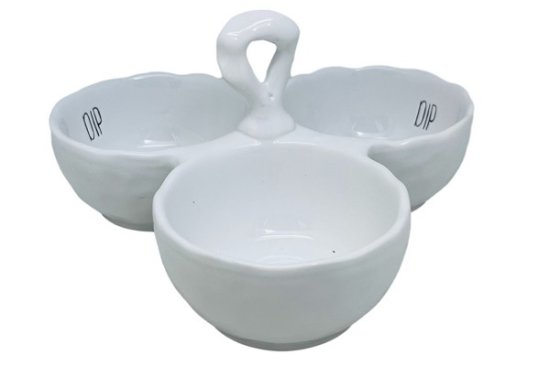 Apollo Dimples Dip 3 Section Bowl