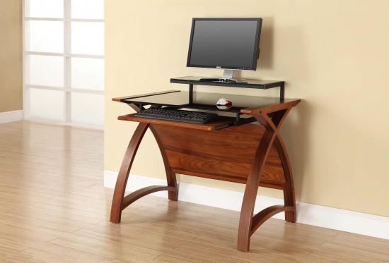 Jual Computer Desk 900mm - Walnut